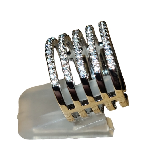 5 Tier Blingy Fashion Ring L4 - Picture 2 of 3